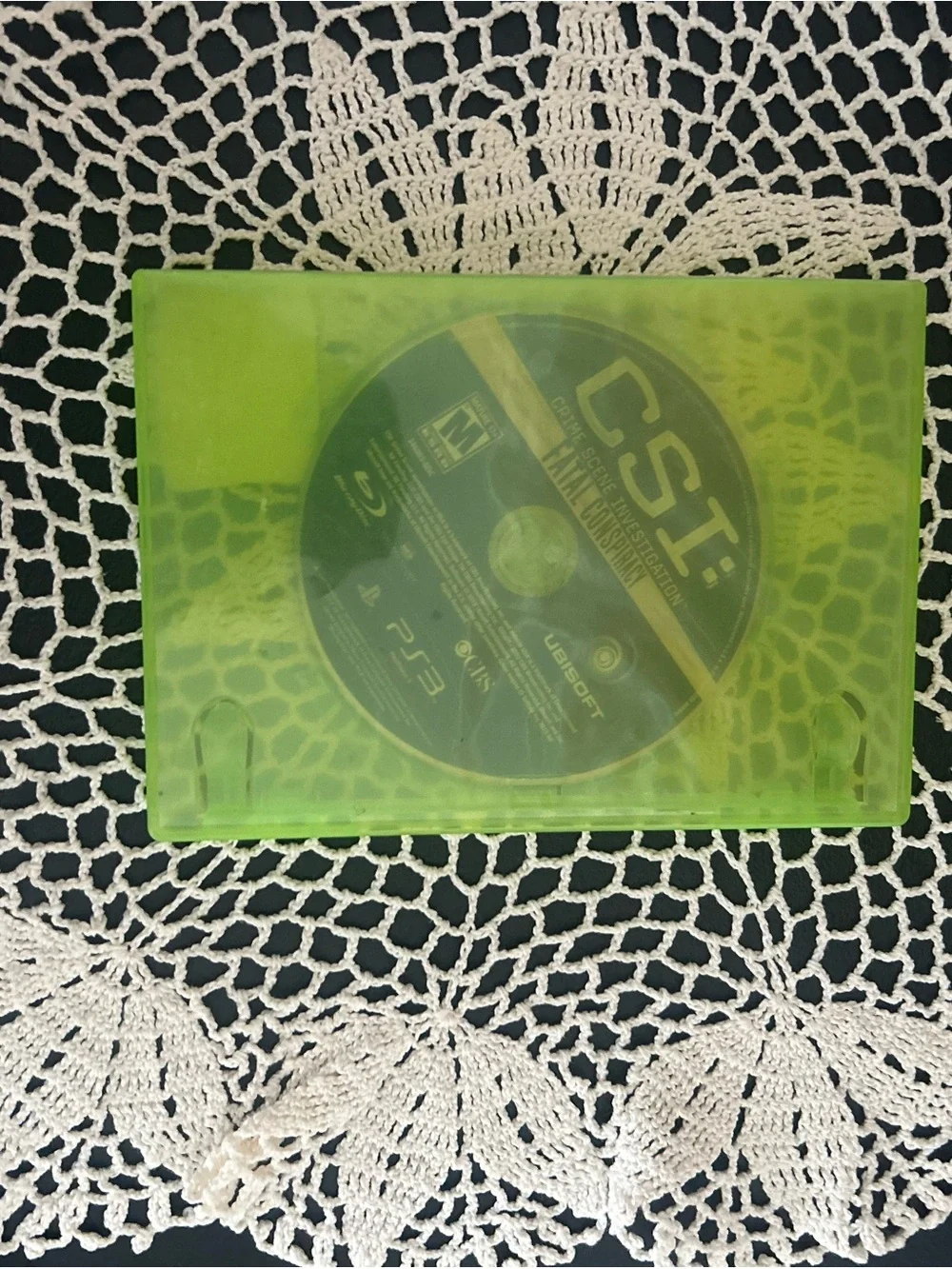 PS3 CSI Fatal Conspiracy Game Disc